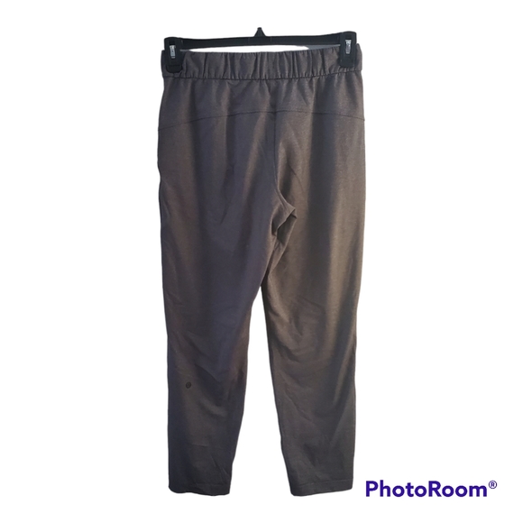 Lululemon on the fly pants sz 6 heathered gray black 27" inseam - Picture 2 of 10